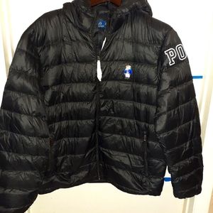Polo Bear Goose Down Hooded Coat